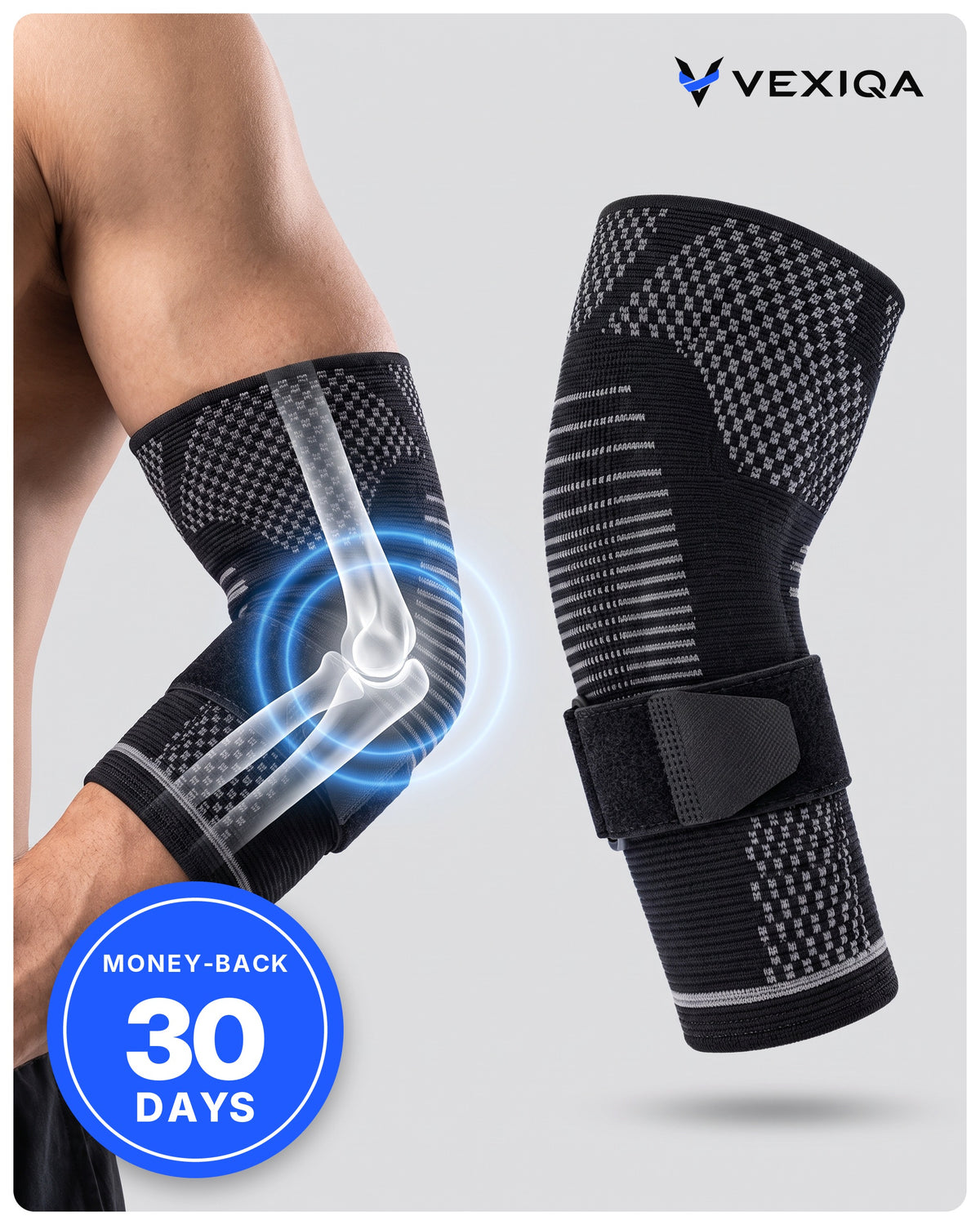 VEXIQA Elbow Sleeve + Counterforce Strap